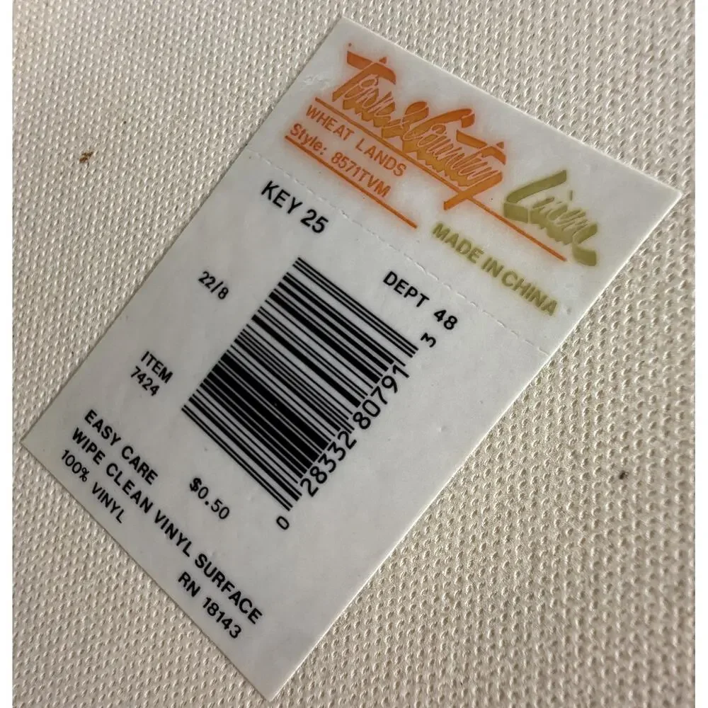 🍂 Town & Country Linens Wheat Lands Vinyl Placemats Fall Harvest Set - Picture 3 of 3